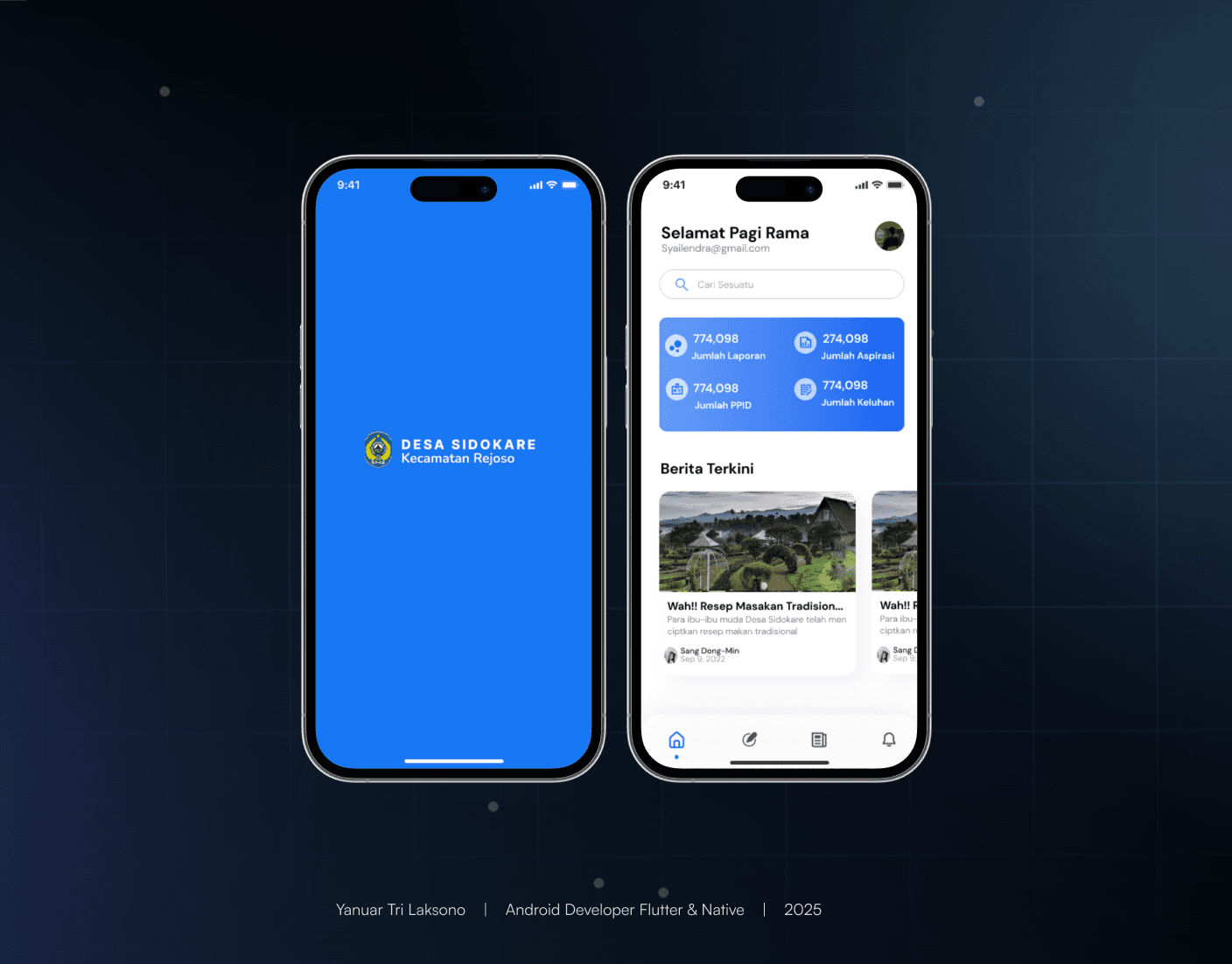 Sidokare Apps Flutter Mobile — preview